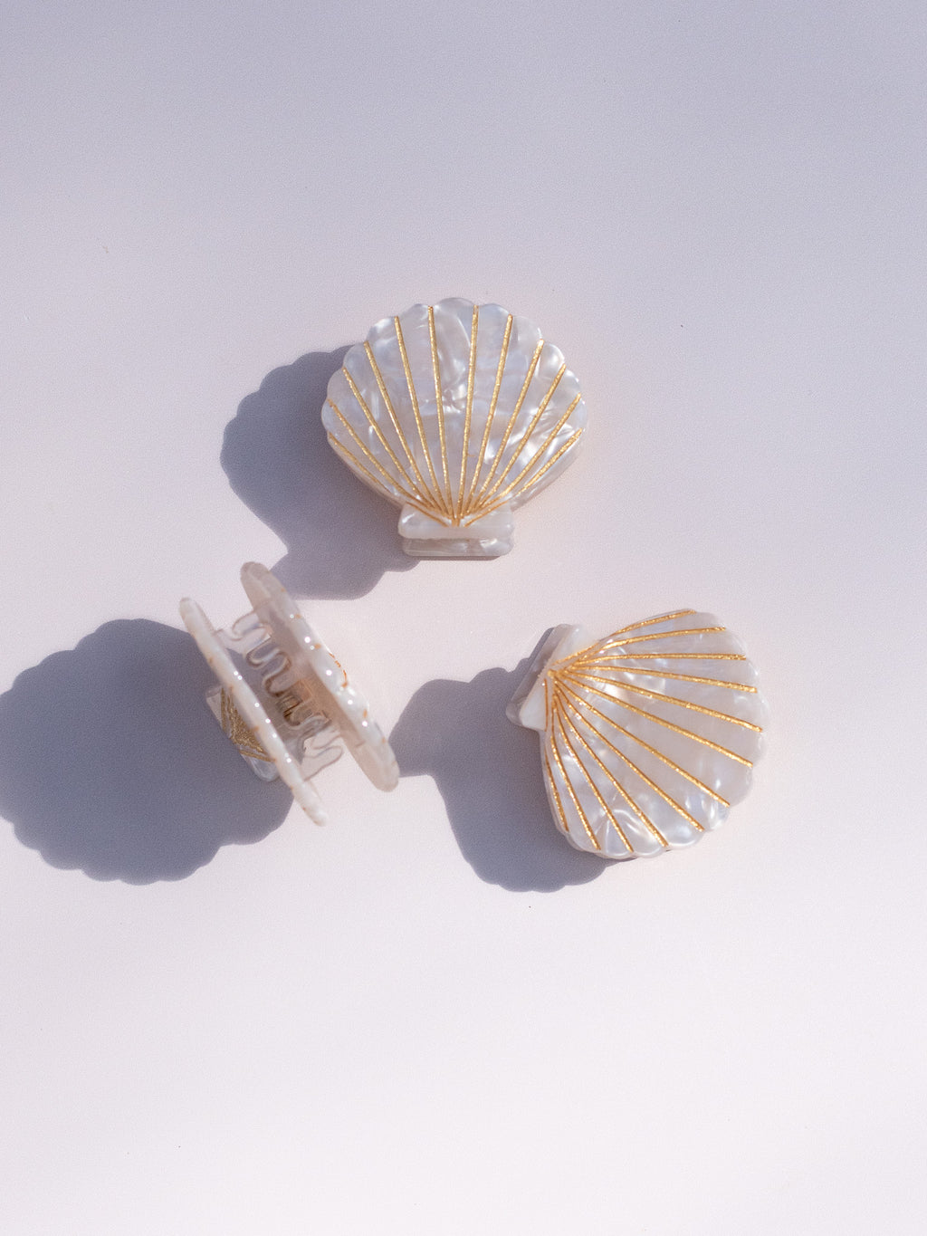 White Seashell Hair Clip