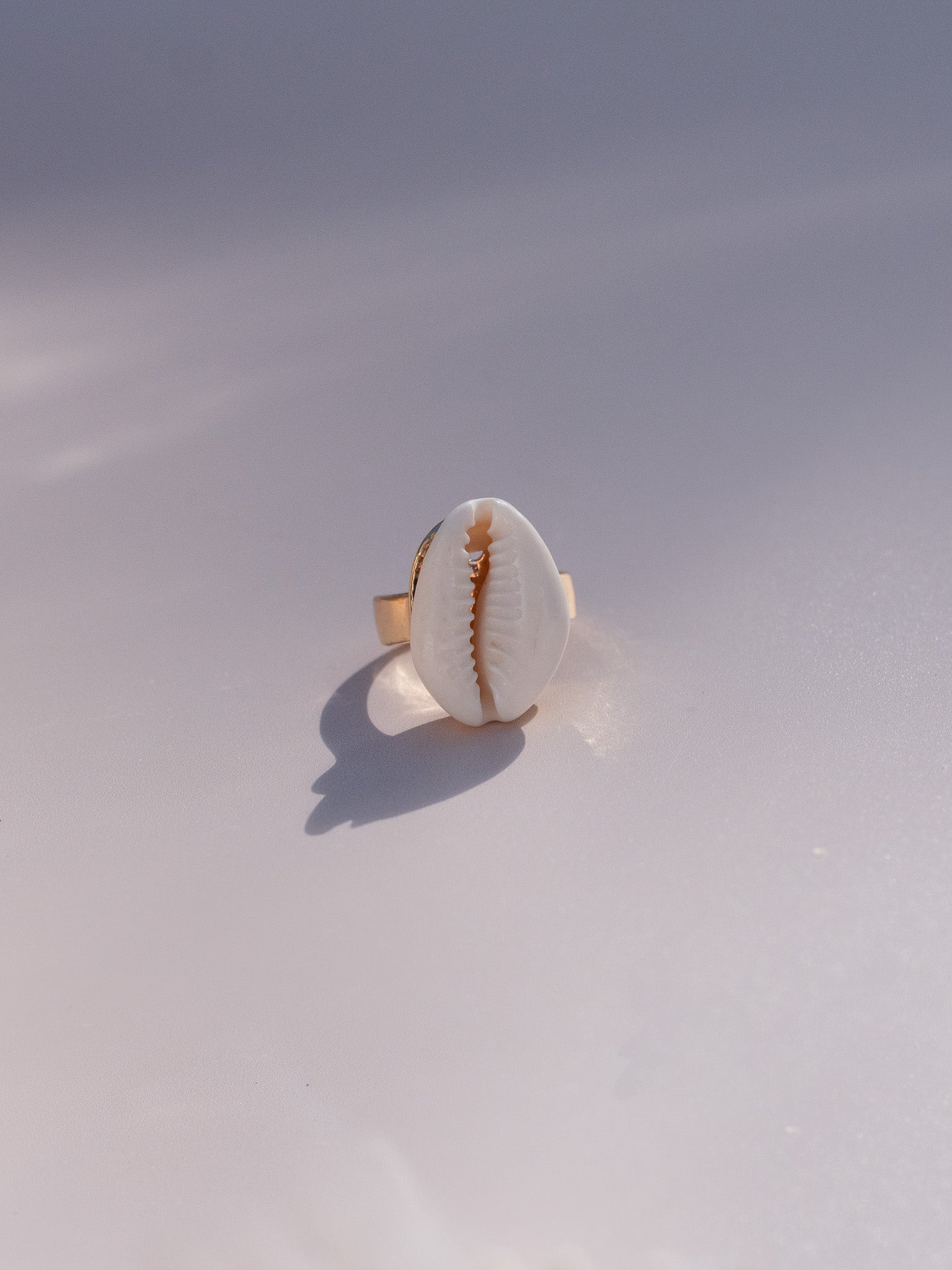 Cowrie Shell Gold Ring